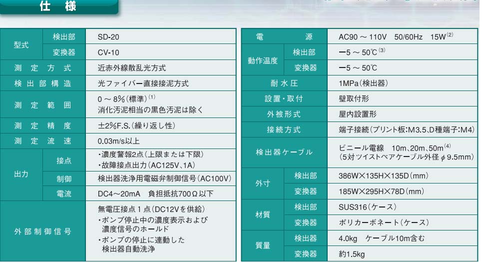 日本川铁jfe-advantech散光污泥浓度计SD-20