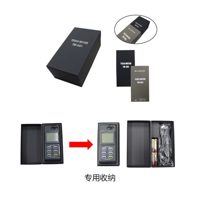 强力kanetec 食品 模具 精密加工用 高斯计TM-901/TM-801